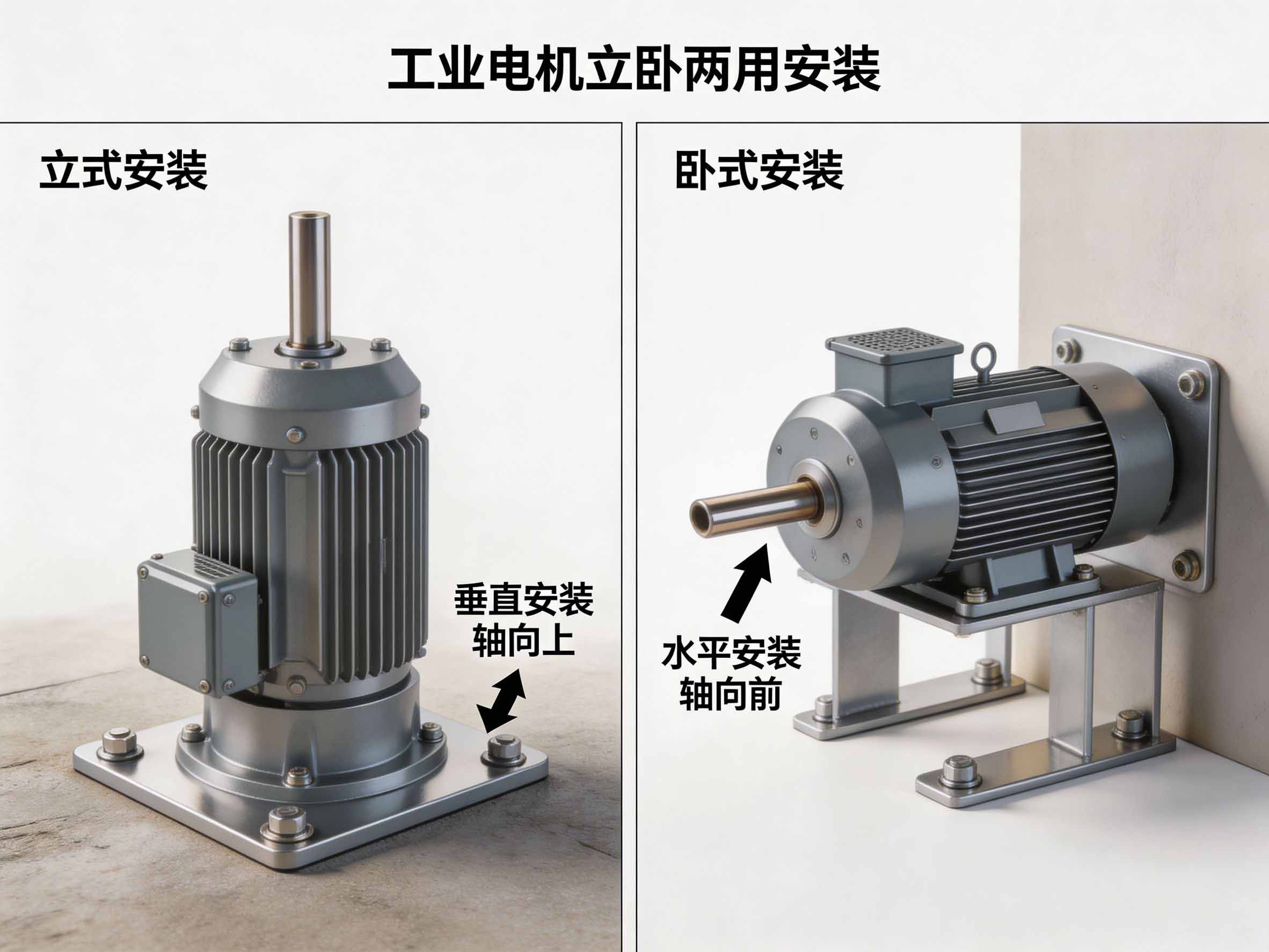 电机立卧两用安装预览