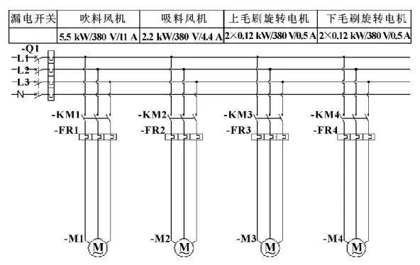 全自动高压吹料清洗机主电路配置预览图