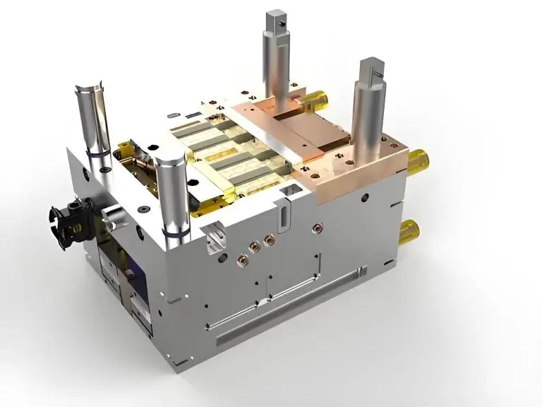 注塑3D模具成品预览图