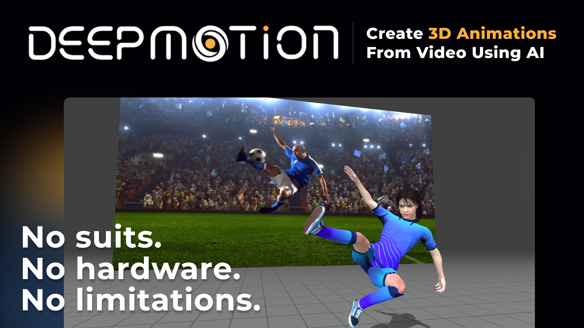 DeepMotion – AI Motion Capture & Body Tracking 网站预览