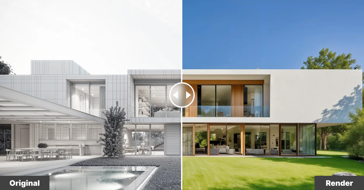 ReRender AI Architectural Rendering | Fast Visuals for Architects 网站预览