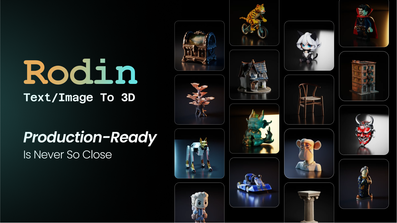 Hyper3D Rodin – Best AI 3D Model Generator 网站预览